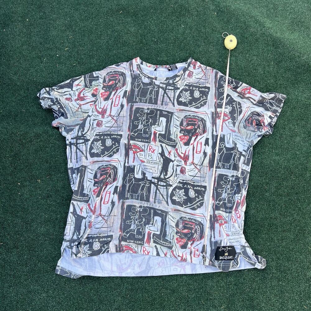 Sean John BASQUIAT Mens 2XL T-SHIRT Graffiti ALL OVER PRINT 2018 Limited Edition